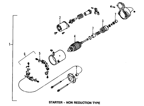 1992 Cadillac Seville Starter Starter, (Remanufacture) Diagram for 10465100