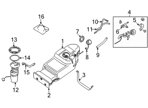 2020 Nissan Frontier Fuel Supply Tube-Ventilation Diagram for 17226-9BT0B