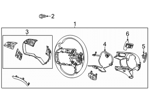 2021 Hyundai Sonata Steering Column & Wheel, Steering Gear & Linkage Paddle Shift Switch Assembly, Left Diagram for 96770-L1000-SSW