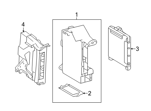 2014 Toyota Camry Electrical Components Junction Block Cover Diagram for 82672-06242