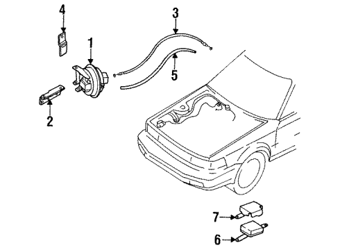 1988 Nissan Maxima Cruise Control System Unit Assembly-SERVO Diagram for 18910-29R10