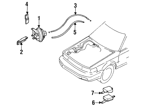 1988 Nissan Maxima Cruise Control System Unit Assembly-SERVO Diagram for A8910-38E00