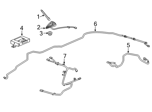 2013 Acura TSX Antenna & Radio Sub-Feeder Diagram for 39156-TL7-A01