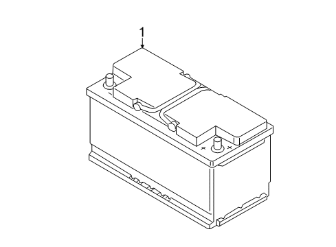 2018 BMW 650i Gran Coupe Battery Battery Cable Diagram for 61129348286