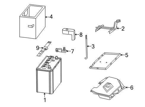 2006 Lexus RX400h Battery Carrier Diagram for 74403-48010