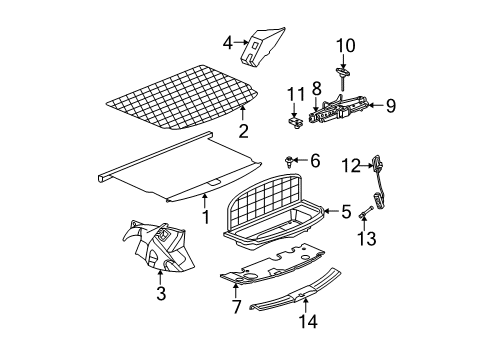 2008 Chrysler Pacifica Interior Trim - Rear Body Screw-HEXAGON Head Diagram for 6100575
