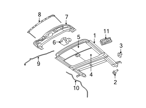 2012 Dodge Avenger Sunroof Switch-SUNROOF Diagram for 68027666AA