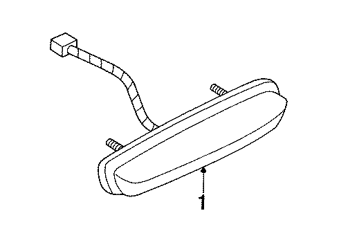 1991 Saturn SL1 High Mount Lamps Lamp Asm, High Mount Sto Diagram for 21095031