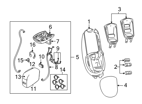 2005 Dodge Caravan Roof Console & Courtesy Lamps Air Conditioner And Heater Control Diagram for 5134626AC