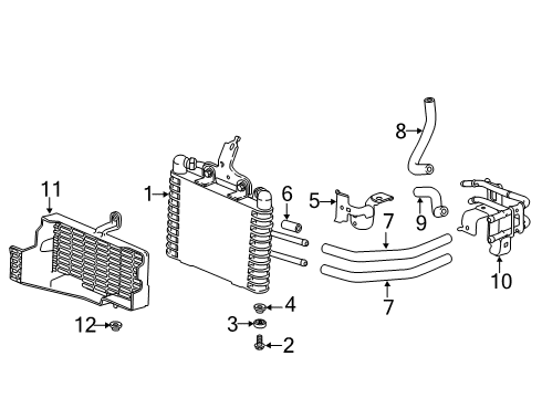 2019 Honda Accord Trans Oil Cooler Hose (175MM) (ATf) Diagram for 25213-RTA-007