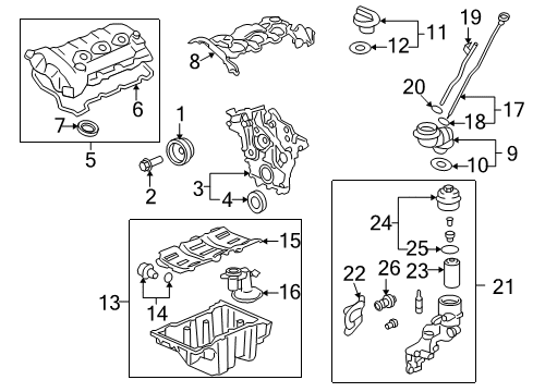 2015 Chevrolet Camaro Senders Dipstick Diagram for 12662597