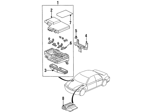 1996 Honda Accord Fuel Injection Valve Assembly, Electronic Air Control (Keihin) Diagram for 36450-P0A-A01