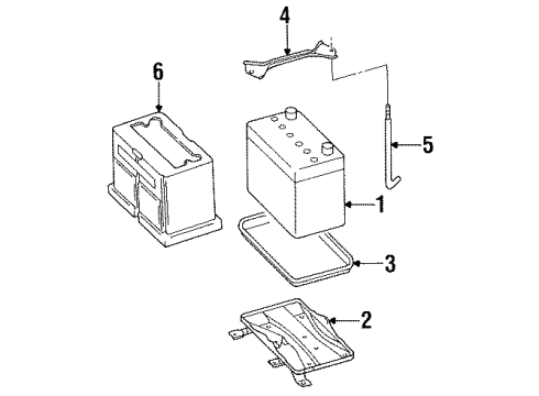 1995 Nissan Maxima Battery Cable Assy-Battery To Starter Motor Diagram for 24110-40U00