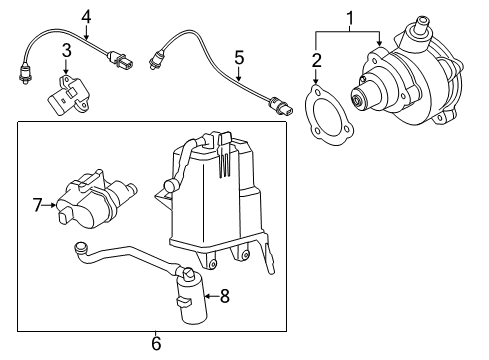 2016 BMW X6 Emission Components Vent Pipe Diagram for 11158647962