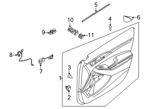 2021 Kia Seltos Mirrors Switch Assembly-Mirror R Diagram for 93530Q5000