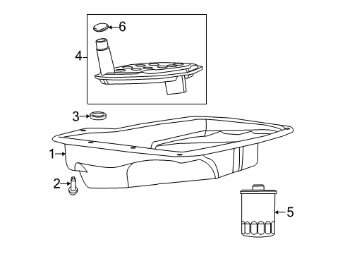 2014 Ram 1500 Automatic Transmission Gasket-Oil Pan Diagram for 52854760AA