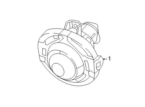 2020 Chrysler Pacifica Fog Lamps Lamp-Front Fog Diagram for 68466267AB