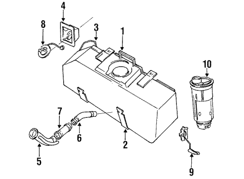 1988 Dodge Dakota Senders Unit Oil Pressure Sending Diagram for 4051686