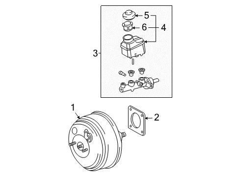 2007 Toyota Solara Hydraulic System Overhaul Kit Diagram for 04493-33140