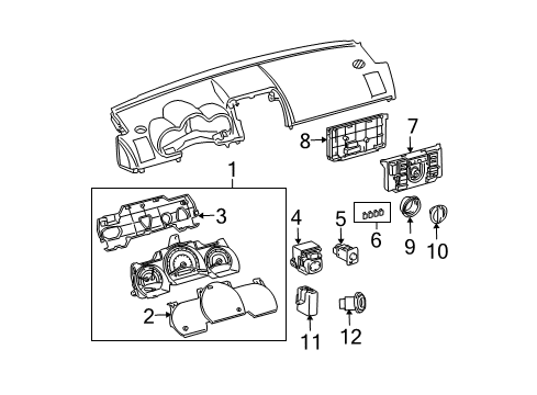 2010 Scion tC Mirrors Mirror Motor Diagram for 87940-21190-A0