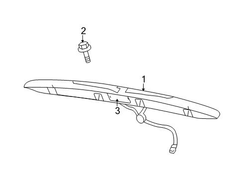 2007 Chrysler Pacifica License Lamps Lamp-LIFTGATE Diagram for 5113197AB