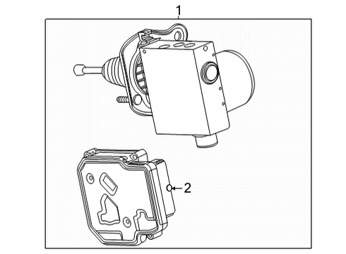 2021 Buick Encore GX ABS Components ABS Control Unit Diagram for 42769597