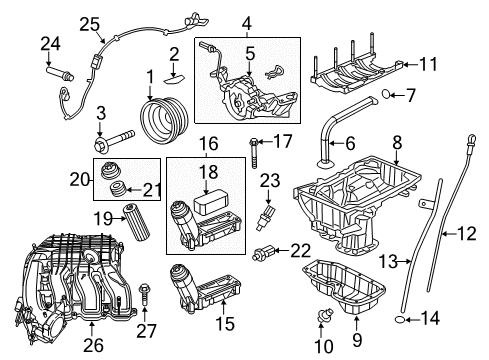 2011 Chrysler 300 Powertrain Control Oxygen Sensor Diagram for 56029049AA