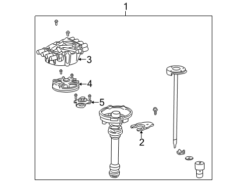 2001 Chevrolet Express 3500 Ignition System Clamp Diagram for 10096197
