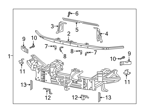 2016 Alfa Romeo 4C Radiator Support Screw-HEXAGON FLANGE Head Diagram for 6106058AA