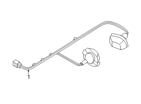 2003 Nissan Xterra License Lamps Lamp Licence Diagram for B6510-7Z010