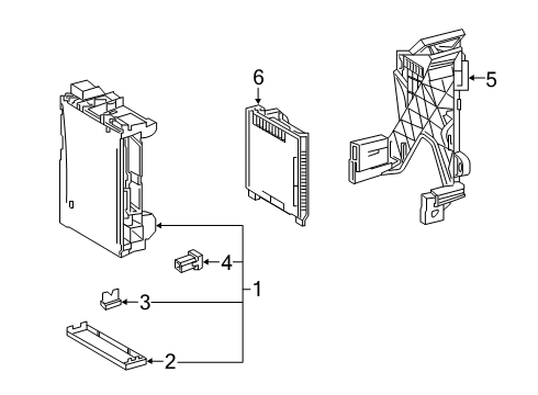 2020 Toyota RAV4 Controls - Instruments & Gauges Body Control Module Diagram for 89220-0RB10