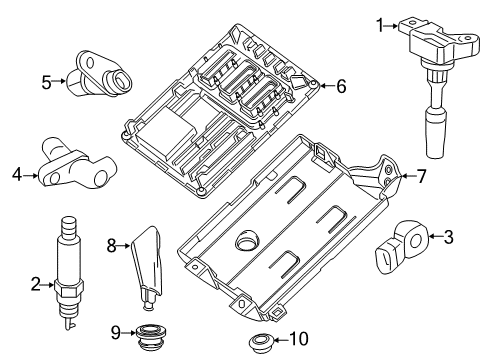 2017 Buick LaCrosse Powertrain Control Bracket Asm-Ecm Diagram for 26670776