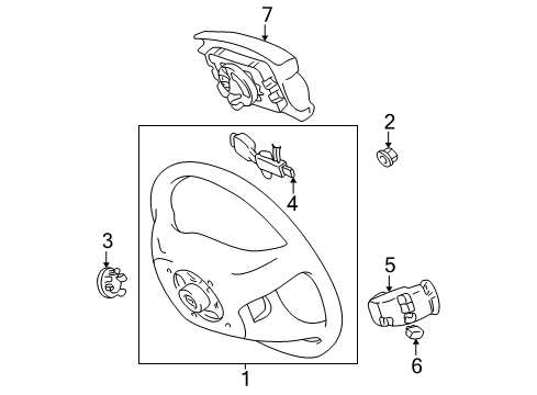 2000 Toyota Sienna Cruise Control System Computer Assy, Cruise Control Diagram for 88240-08020