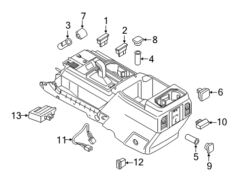 2020 Ford F-150 Heated Seats USB Port Diagram for JU5Z-14D202-BA