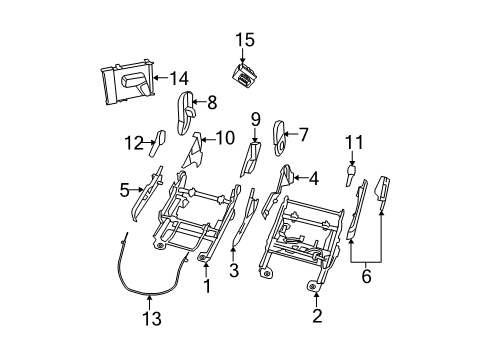 2008 Dodge Avenger Heated Seats Pad-Heater Diagram for 4610087AA