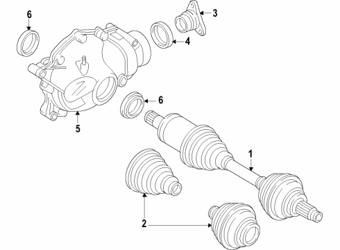 2021 BMW M340i xDrive Front Axle, Axle Shafts & Joints, Differential, Drive Axles, Propeller Shaft FINAL DRIVE (FRONT AXLE) Diagram for 31508741856