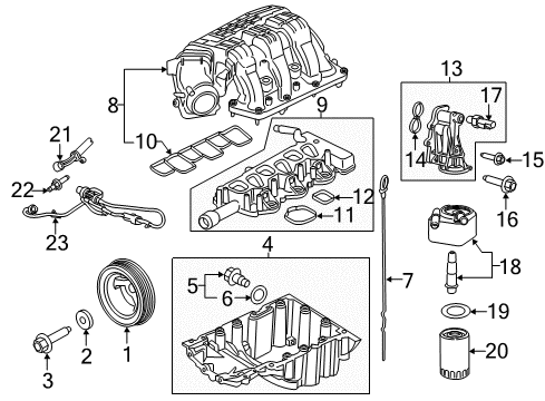 2018 Ford Transit-150 Intake Manifold Adapter Diagram for DK4Z-6881-C