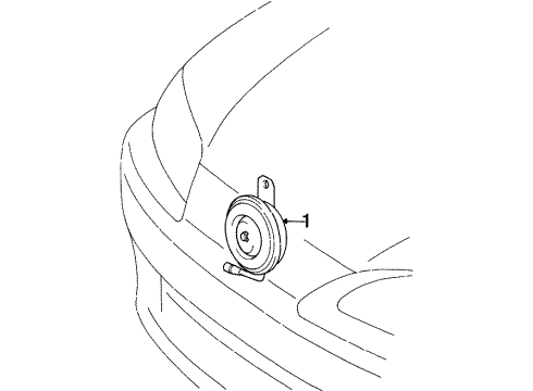 1997 Toyota Paseo Anti-Theft Components Control Module Diagram for 89730-16050