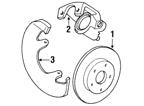1995 Jeep Grand Cherokee Rear Brakes Brake Rotor Diagram for 52008184AB