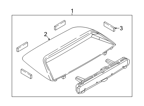 2016 Scion iA High Mount Lamps High Mount Lamp Diagram for 81570-WB002