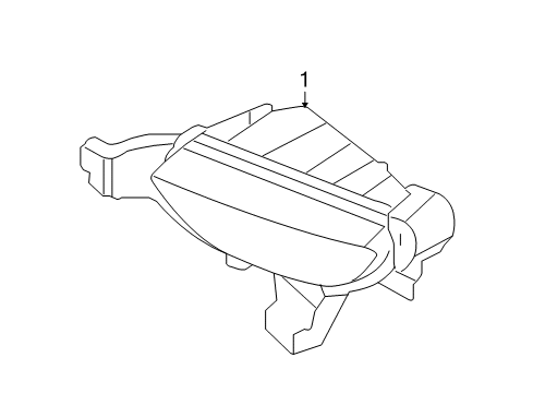 2006 Mercury Montego Fog Lamps Fog Lamp Assembly Diagram for 5T5Z-15200-AB