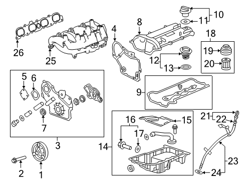 2012 Buick Regal Filters Filter Element Diagram for 13319421