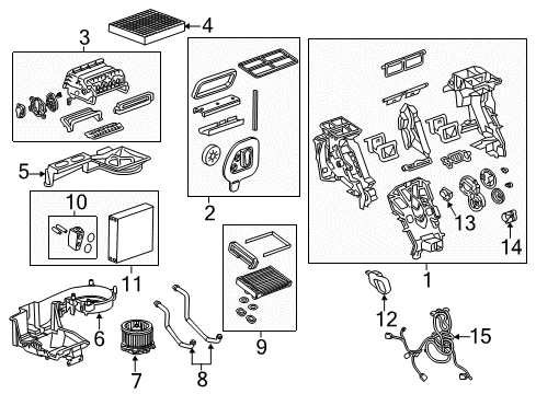 2021 Chevrolet Equinox Air Conditioner Blower Motor Diagram for 84674485