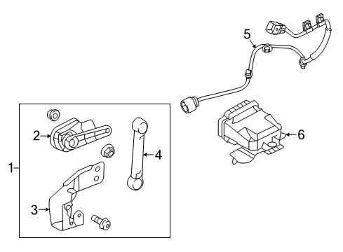 2018 Genesis G80 Headlamps Lead Wire Assembly-Rear, LH Diagram for 55835-B1500