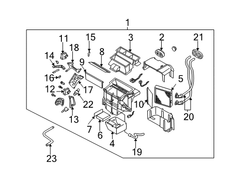 2002 Nissan Altima Air Conditioner Hose-Flexible, Low Diagram for 92480-8J111