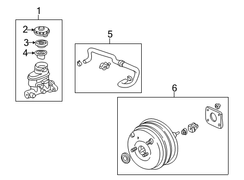 2006 Honda S2000 Hydraulic System Power Set, Master Diagram for 01469-S2A-A50