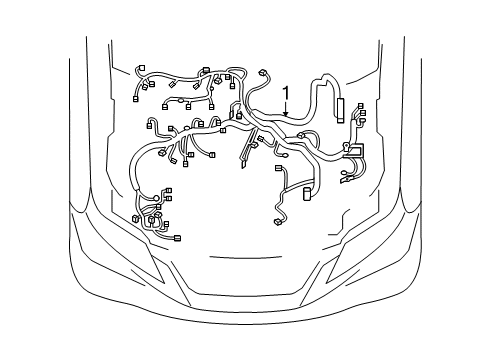 2013 Lexus RX350 Wiring Harness Wire, Engine Diagram for 82121-0E041