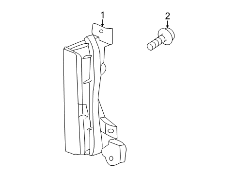 2021 Nissan GT-R Side Marker Lamps Lamp Assembly-Rear Combination, LH Diagram for 26555-JF35A