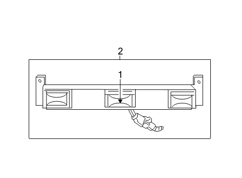 2009 Ford F-250 Super Duty Rear Lamps Mount Bracket Diagram for F81Z-15444-AA