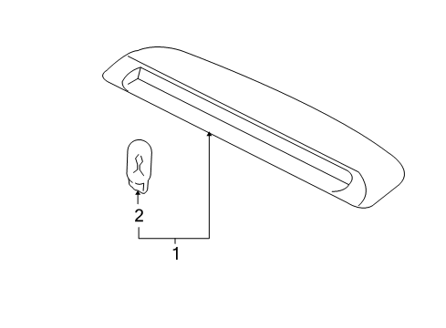 2006 Kia Optima Bulbs Lamp Assembly-High Mounted Stop Diagram for 927002G000S8
